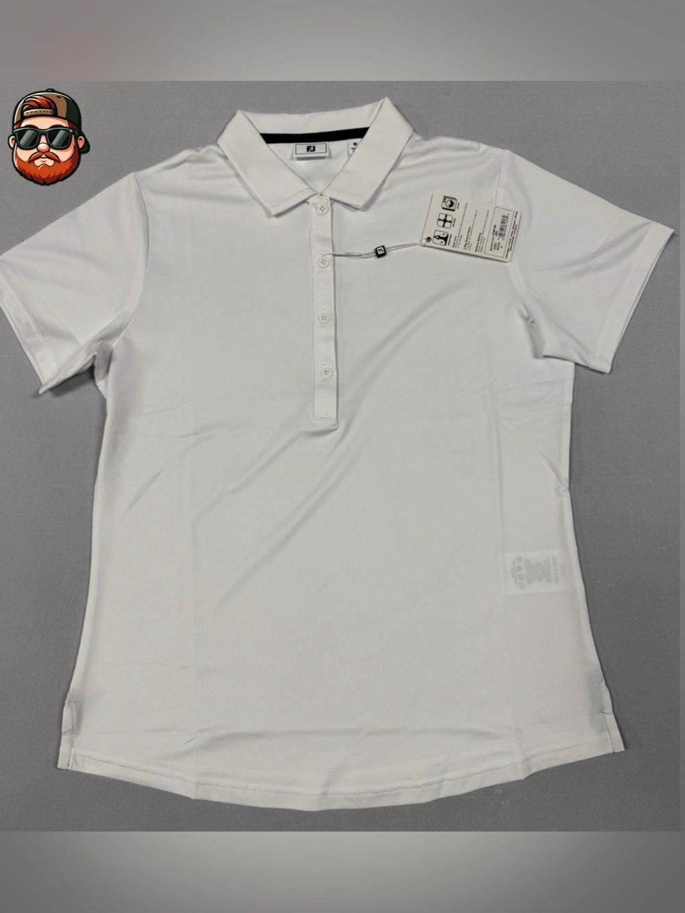 FootJoy - Women’s Medium - White Short Sleeve Golf Polo - NEW